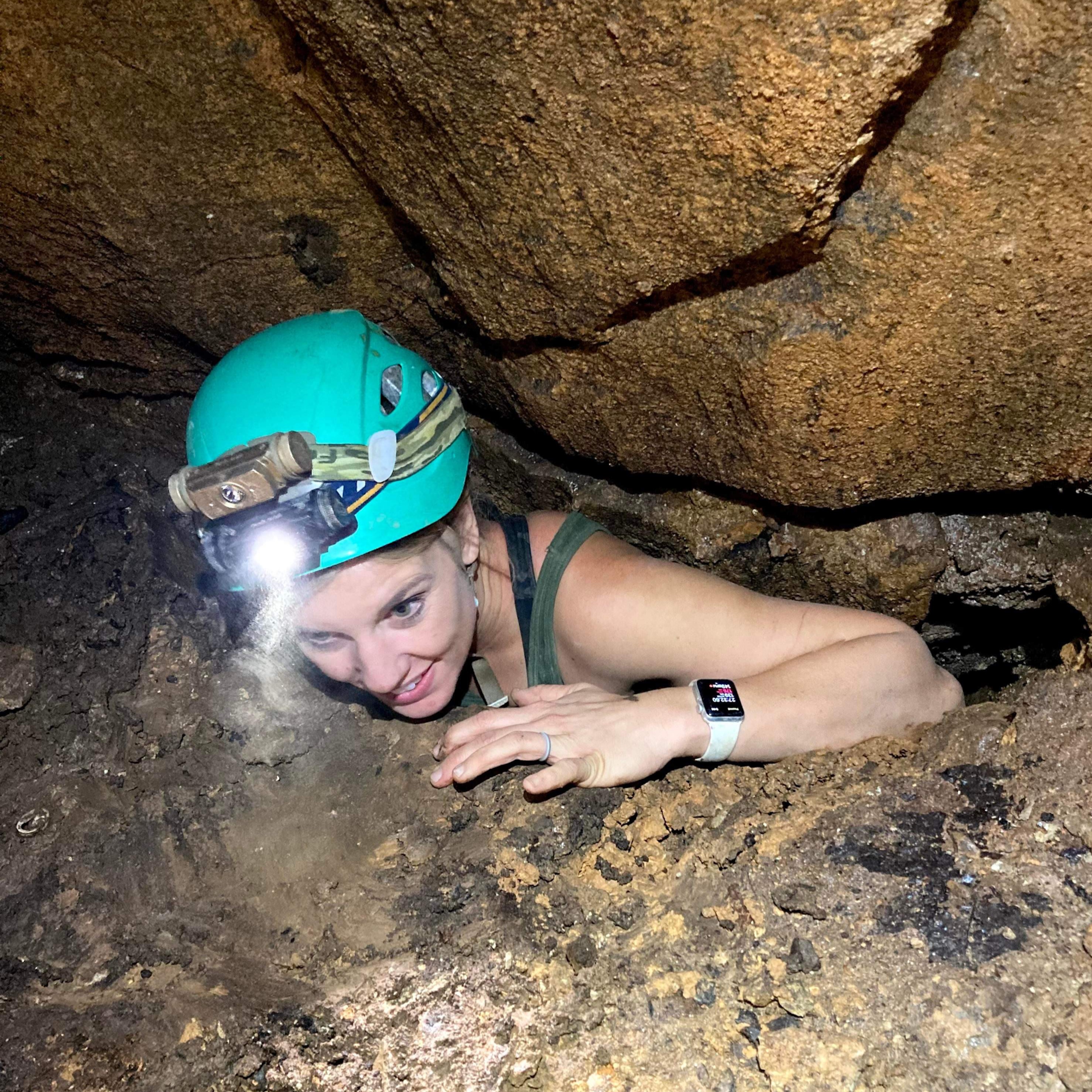 photo of woman crawling